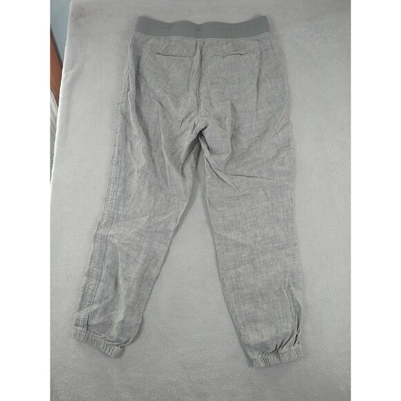 Athleta Cabo Linen Jogger Women's 10 Gray Lightweight 405720-06 - Picture 8 of 9
